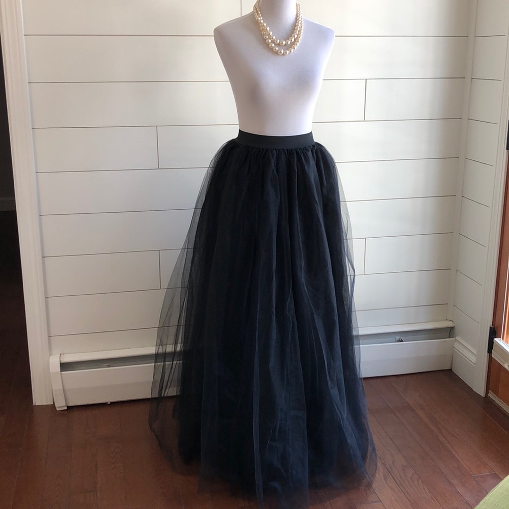 Long tulle skirt